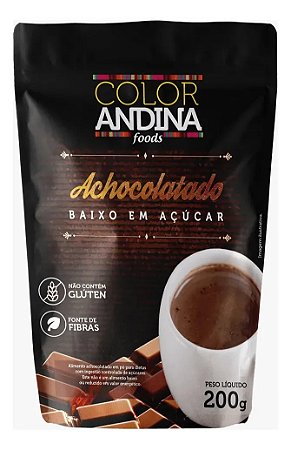 ACHOCOLATADO BAIXO TEOR EM  AÇUCAR 200g COLOR ANDINA