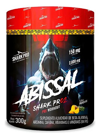 ABISSAL PRE WORKOUT 300G ABACAXI SHARK PRO
