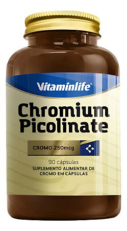 CHROMIUM PICOLINATE 250mcg (90 CAPS) VITAMINLIFE