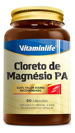CLORETO DE MAGNESIO PA (60 CAPS) VITAMINLIFE