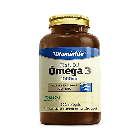 OLEO DE PEIXE - OMEGA 3 1000mg (120 CAPS) VITAMINLIFE