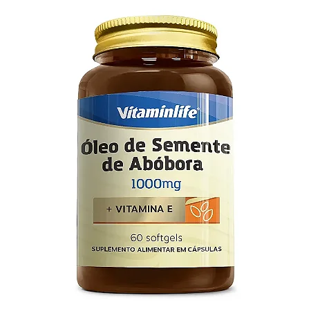 OLEO DE SEMENTE DE ABOBORA 1000mg (60 CAPS) VITAMINLIFE