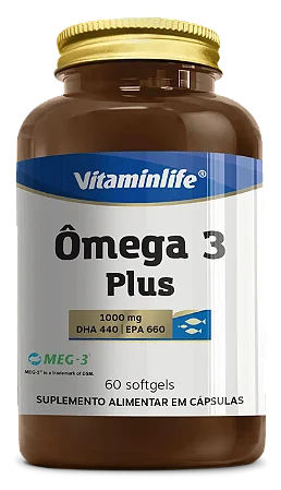 OMEGA 3 PLUS 1000mg (60 CAPS) VITAMINLIFE