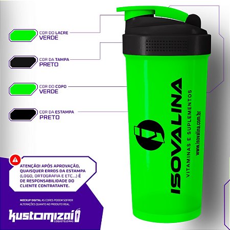Kit 50  Coqueteleiras Personalizadas C/ Mola Aço 700ML