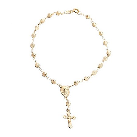 Pulseira Terço Bolinhas 2,3 g 18cm