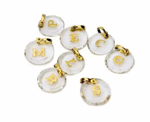 Pingente Iniciais com Cristal 0,3g