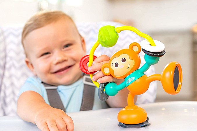 Brinquedo Interativo Infantino Macaco De Atividades Com Sucção Na Base *