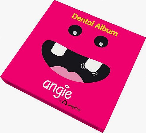 Dental Álbum Premium Porta Dentinhos Infantil Angie Rosa