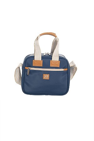 Frasqueira Térmica Classic Listras Azul Marinho Masterbag Baby