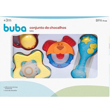 Conjunto De Chocalhos Baby (3+M) Buba