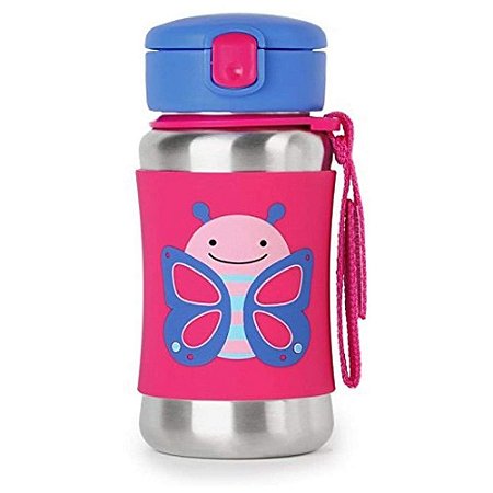 Garrafa de Aço Inox Zoo Borboleta 350ml