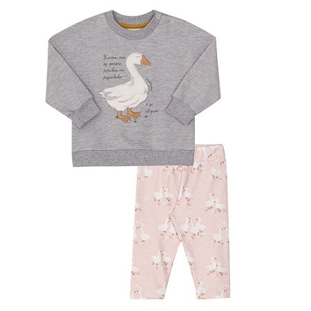 Conjunto Calça E Casaco Duck Nini E Bambini