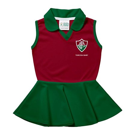 Vestido Polo Bebe Fluminense Tam. G Torcida Baby