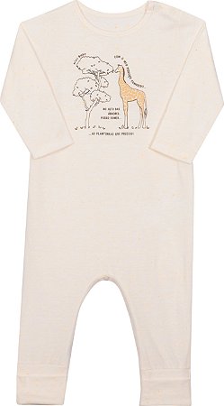 Macacão Unissex Bebê Girafa Nini E Bambini