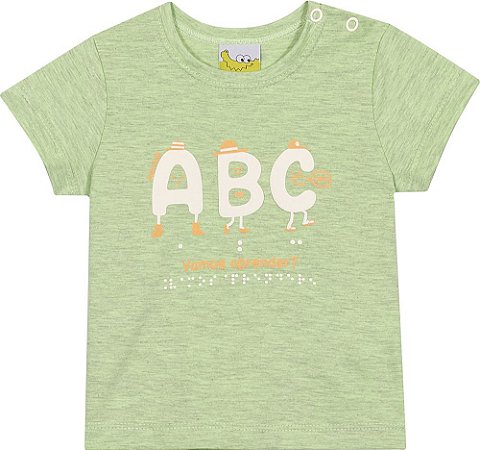 Camiseta Abc Masculina Bebê Jaca Lelé