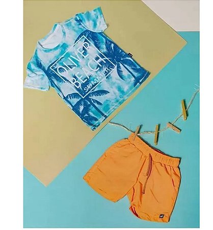 Conjunto T-Shirt Summer E Short Tactel Tamanho:06 - Oliver