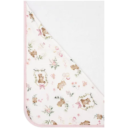 Toalha de Banho Ursinhos Rosa Iogurte - Hug