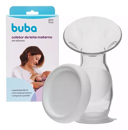 Coletor de Leite Materno em Silicone com Ventosa - Buba