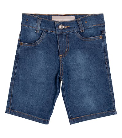 Bermuda Jeans Azul Escuro - Biogás
