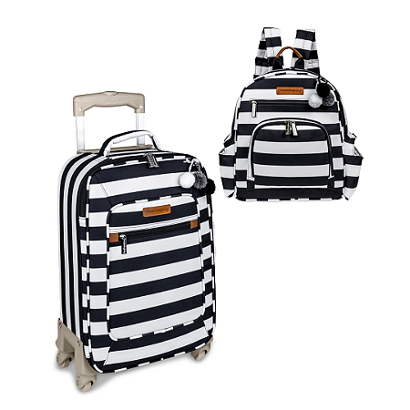 Kit Mala de Rodinha + Mochila Noah Brooklyn Preto - Masterbag Baby
