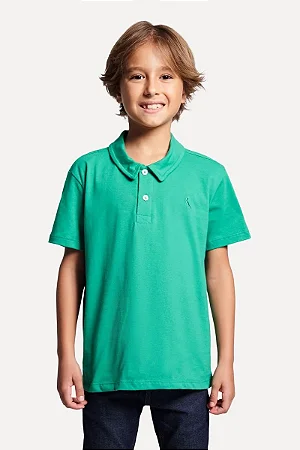 Camisa Polo Mini SM Verde Lisa - Reserva Mini