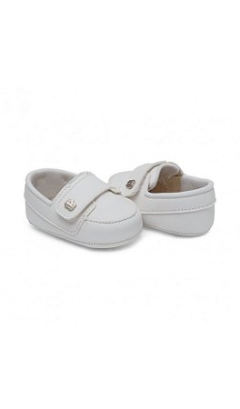 Sapato Masc Mocassim Fase 01 Branco - Pimpolho