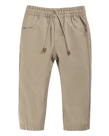 Calça Masc Sarja Bege 01- Anjos Baby