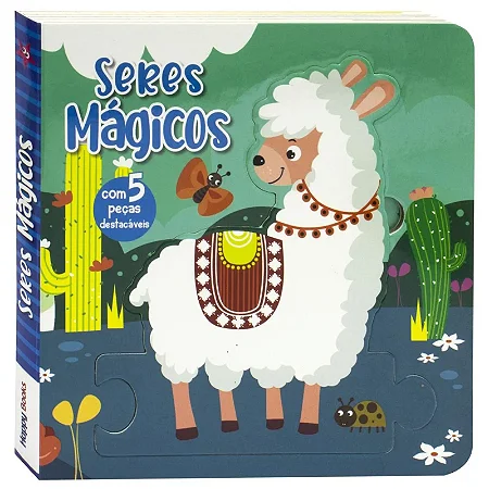 Livro Leia, Encaixe e Brinque: Seres Mágicos - Happy Books