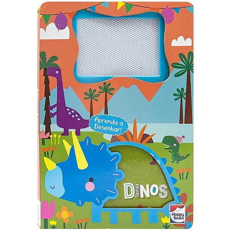 Livro-Lousa Mágica: Dinossauros - Happy Books