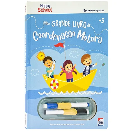 Meu Grande Livro de Coordenação Motora: Escreva e Apague - Happy Books