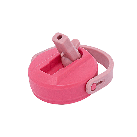 Kit Reposição Canudo e Tampa para Garrafa Flip Térmica Bup One Pink - Bup Baby