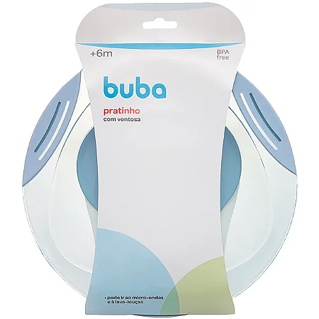 Pratinho com Ventosa Azul - Buba