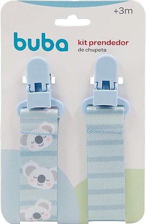 Kit 2 Prendedores de Chupeta Coala Azul - Buba