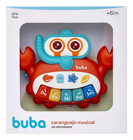 Brinquedo Infantil Caranguejo Musical De Atividades- Buba