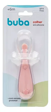 Colher em Silicone Rosa -Buba