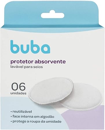 Protetor Absorvente Lavável Para Seios- Buba