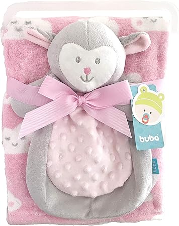 Manta c/ Naninha Ovelhinha Rosa- Buba