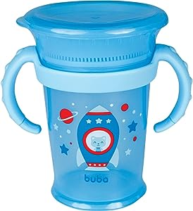 Copo de Treinamento 360 com Alça Removível Azul - Buba