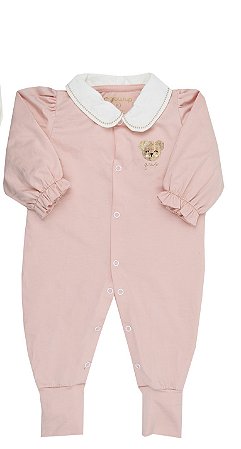 Macacão Fem Algodão Pima Rosa- Grow Up