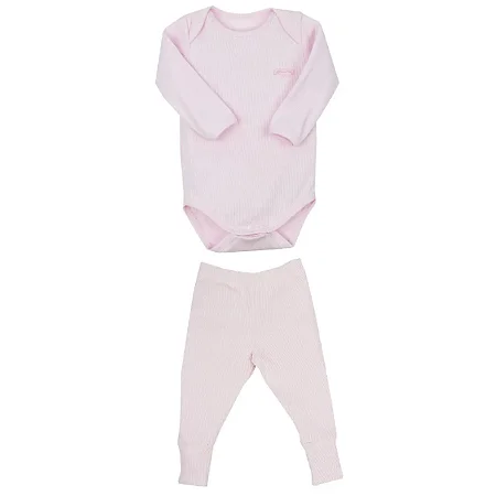 Conjunto Pagão Canelado Rosa - Grow Up