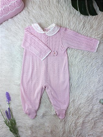 Saída Maternidade Porta Bebê Eduarda Rosa P - Beth Bebê