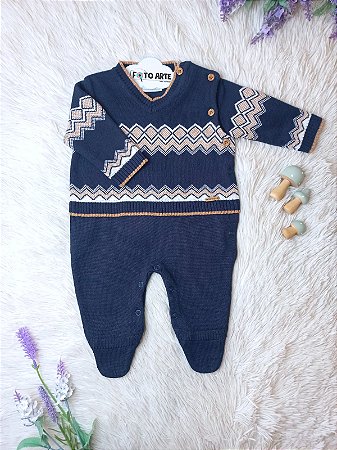 Macacão Masc Tricot Jacquard RN- Noruega