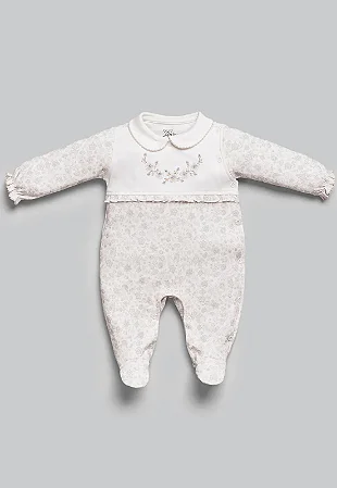 Saída Maternidade Fem Suedine Flores - Anjos Baby