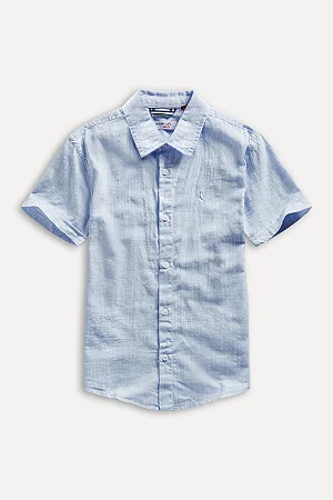 Camisa Mini Flamê Leve Azul - Reserva Mini