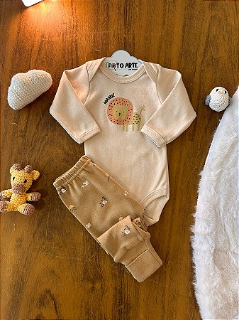 Conjunto Body ML Masc e Mijão Leão- Doctor Baby