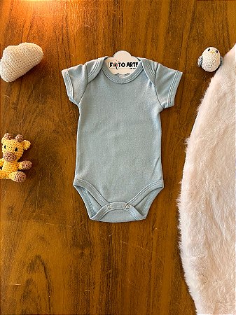 Body MC Azul Claro Liso P- Doctor Baby