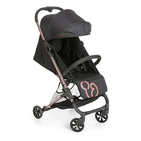Carrinho de Bebê Duolee Duo Preto Cobre Unitário   - Galzerano