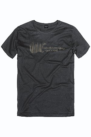 Camiseta Estampada Rock N Roll Preto - King e Joe
