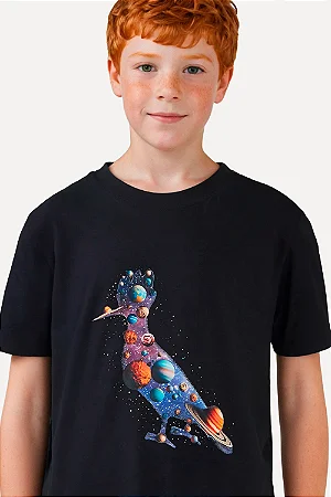 Camiseta Masc Pica Pau Galaxia Preto - Reserva Mini