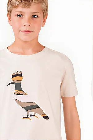 Camiseta Masc Pica Pau Planicies Areia - Reserva Mini